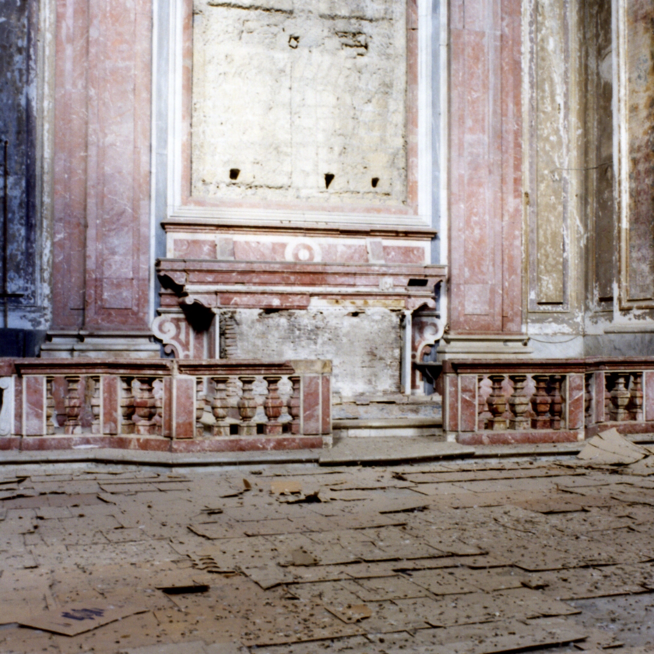 balaustrata, serie - bottega napoletana (terzo quarto sec. XVII)