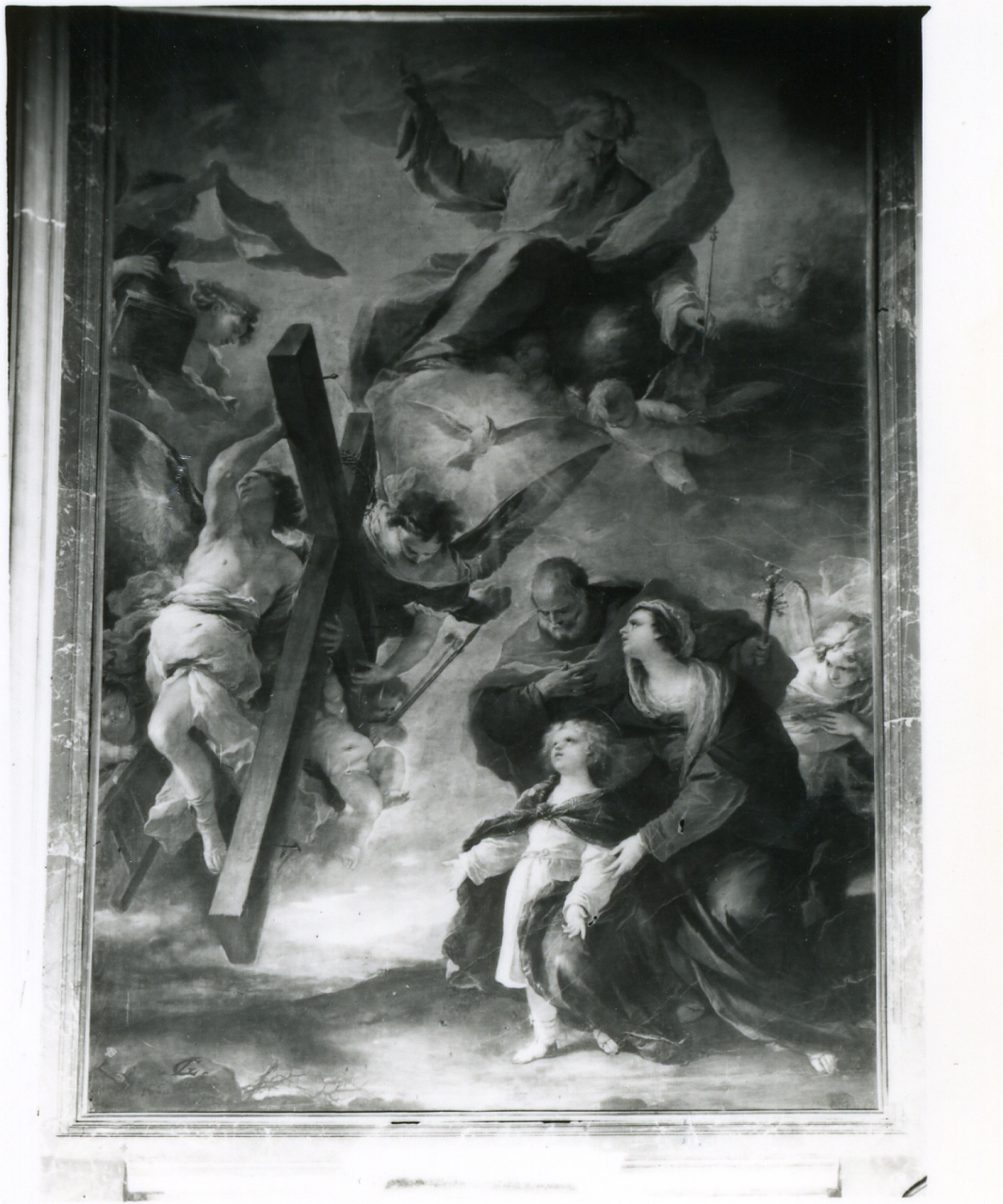 Sacra Famiglia e Trinità (dipinto) di Giordano Luca (sec. XVII)