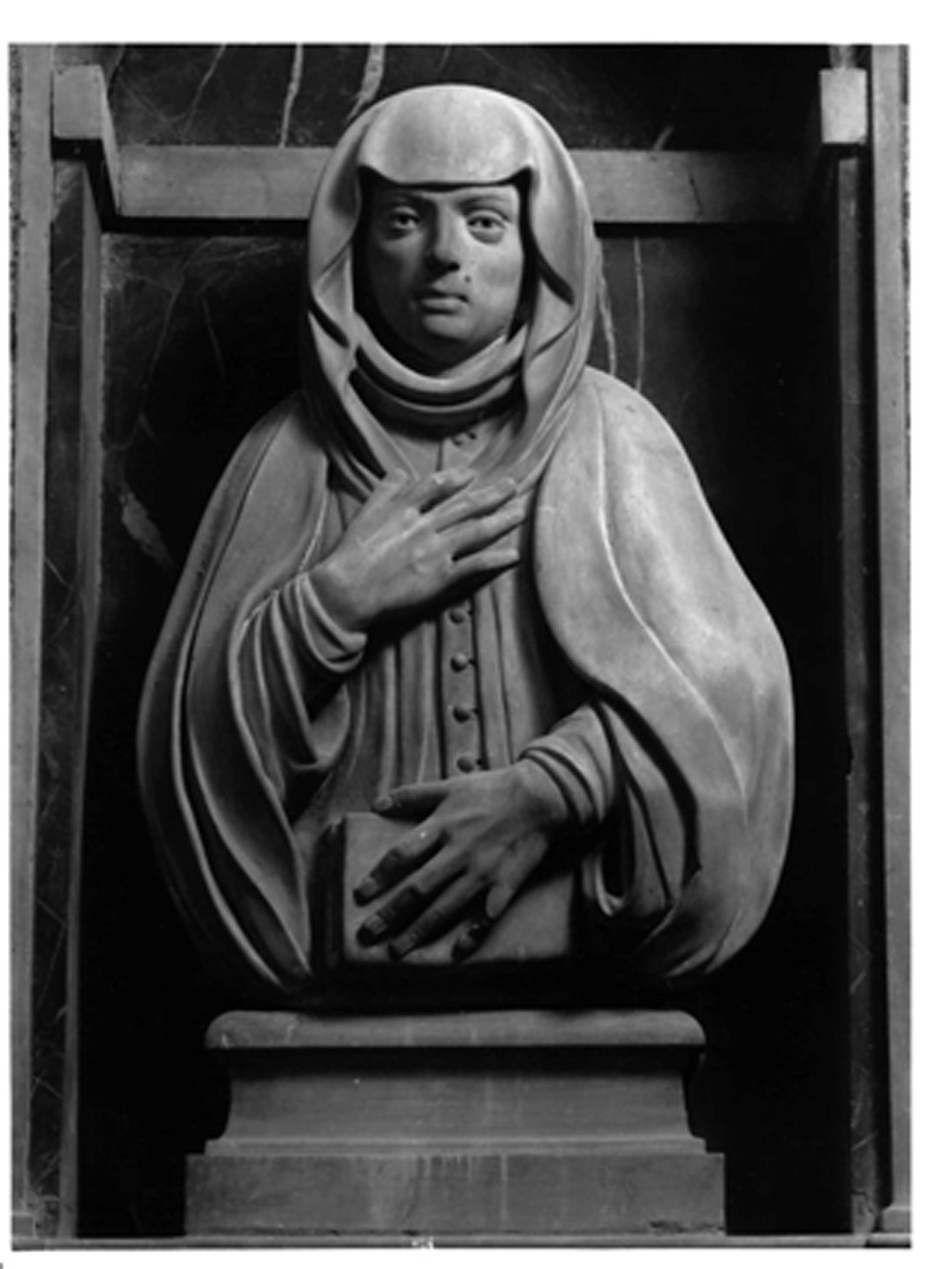 RITRATTO DI ELEONORA CRISPANO (SCULTURA, ELEMENTO D'INSIEME) - AMBITO NAPOLETANO (INIZIO sec. XVII)