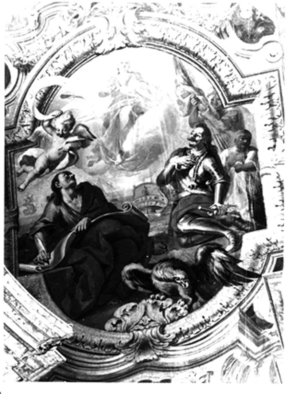 visione di San Giovanni Evangelista (dipinto, elemento d'insieme) di Borremans Guglielmo detto Fiammingo (sec. XVIII)