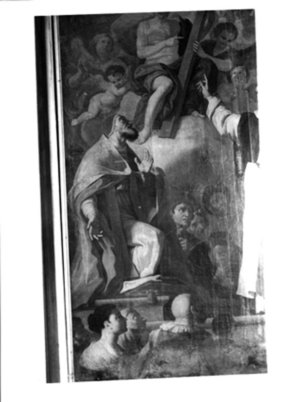 apparizione di Cristo risorto a San Pio V ed a San Vincenzo Ferrer (dipinto) di Cirillo Santolo (sec. XVIII)