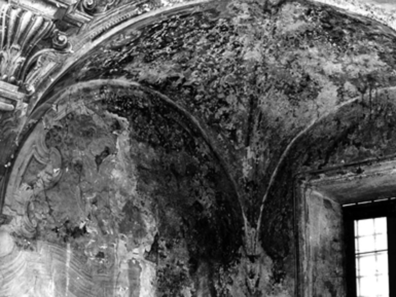 FINTE ARCHITETTURE CON SANTI DOMENICANI (DECORAZIONE PITTORICA, COMPLESSO DECORATIVO) di  (ATTR) (TERZO QUARTO sec. XVIII)