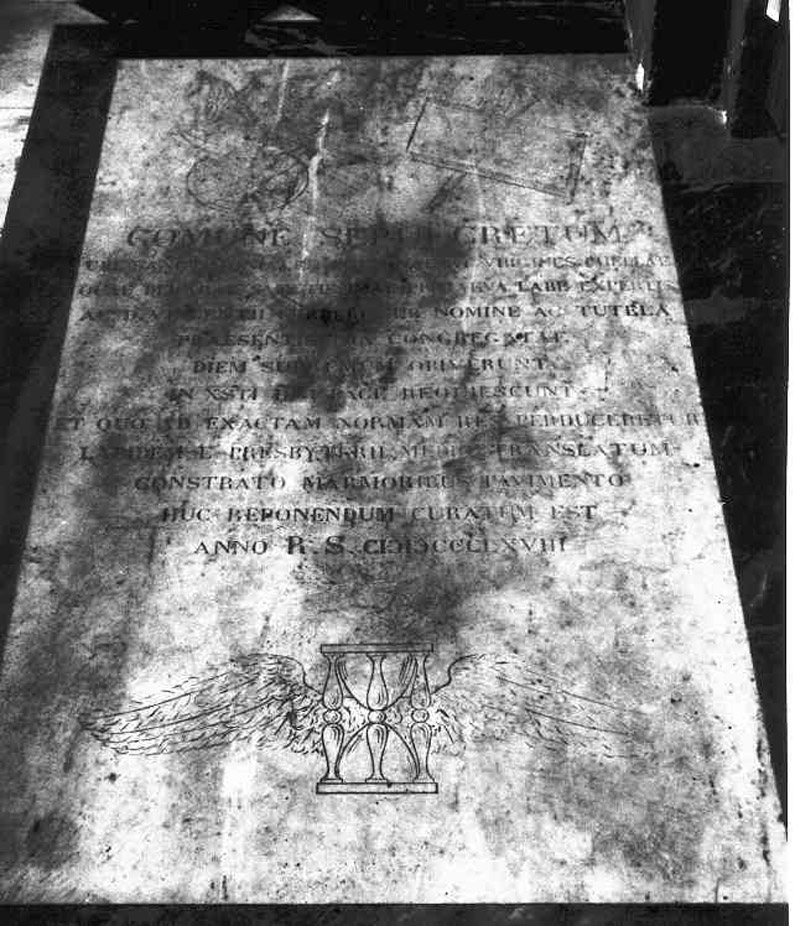 lapide tombale - bottega napoletana (sec. XIX)