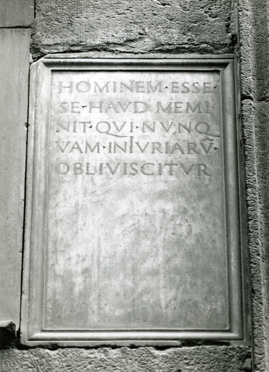 lapide celebrativa - bottega napoletana (sec. XV)