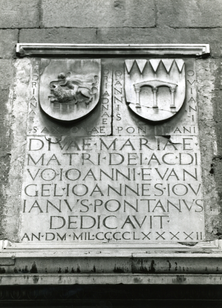 lapide celebrativa - bottega napoletana (sec. XV)