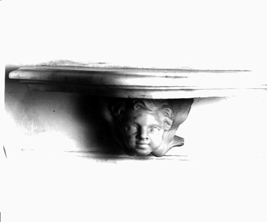 cherubino reggimensola (scultura, serie) - bottega napoletana (fine sec. XVIII)