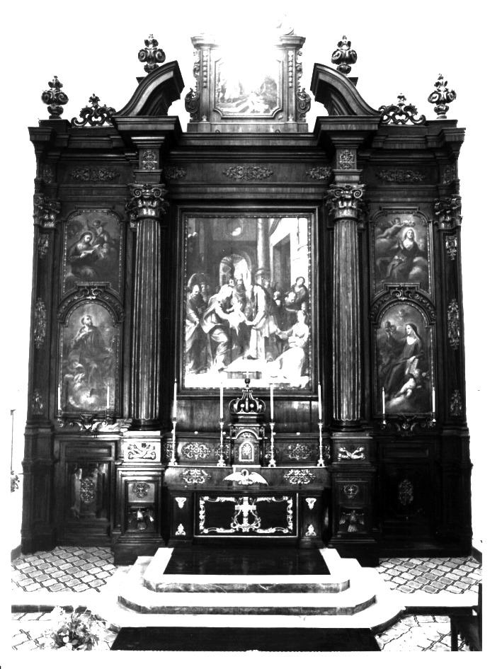 mostra d'altare, elemento d'insieme - bottega napoletana (prima metà sec. XVIII)