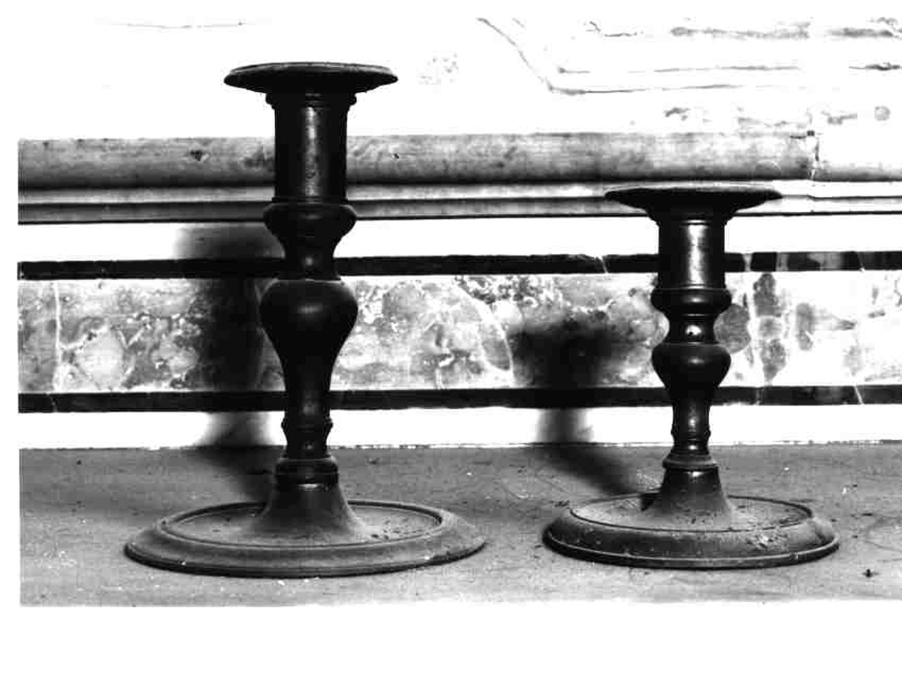 candeliere d'altare - bottega napoletana (seconda metà sec. XVIII)