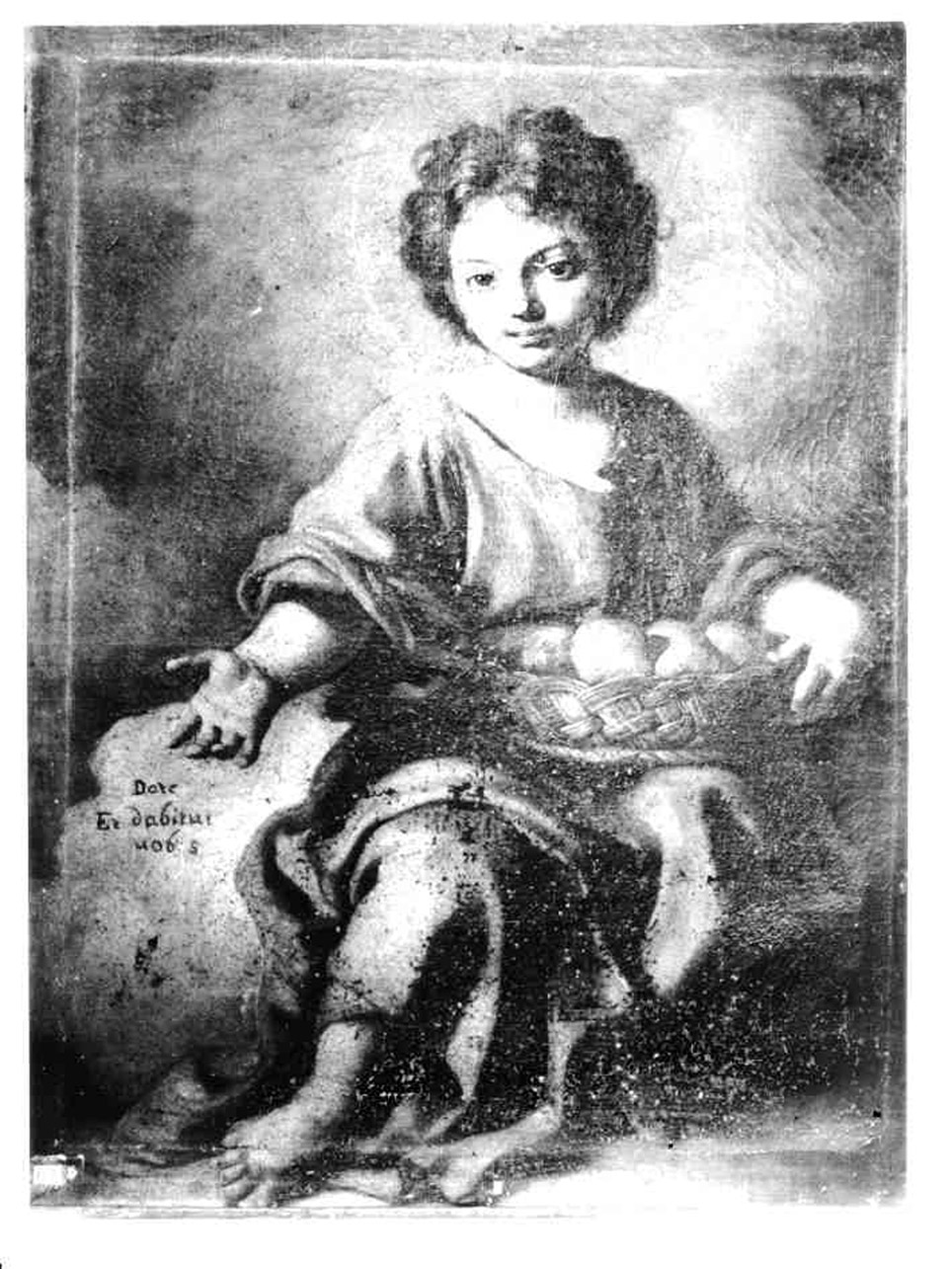 GESU' BAMBINO COME SIMBOLO EUCARISTICO (DIPINTO) - AMBITO NAPOLETANO (Prima metà sec. XVIII)