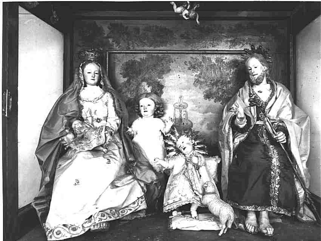 SACRA FAMIGLIA (GRUPPO SCULTOREO) - AMBITO NAPOLETANO (Prima metà sec. XVIII)