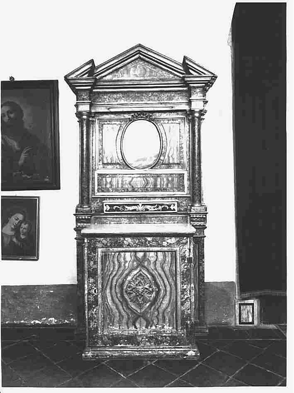 ALTAROLO - manifattura napoletana (FINE sec. XVIII)