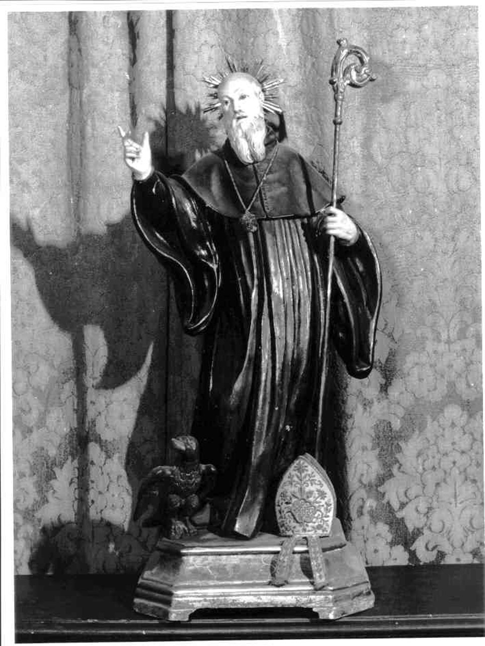 SAN BENEDETTO (STATUETTA) - AMBITO NAPOLETANO (Seconda metà sec. XVIII)