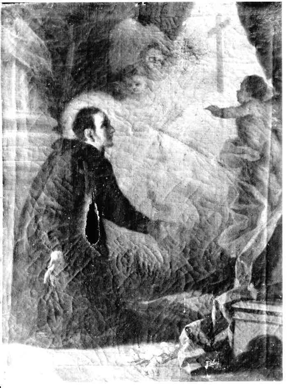 SAN LUIGI GONZAGA (DIPINTO) - AMBITO NAPOLETANO (FINE sec. XVIII)