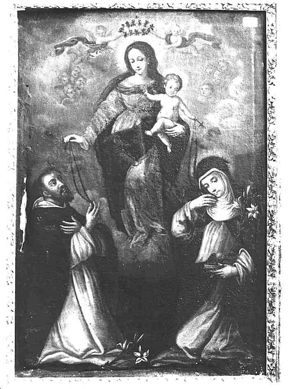 Madonna del Rosario (dipinto) - ambito napoletano (inizio sec. XVII)