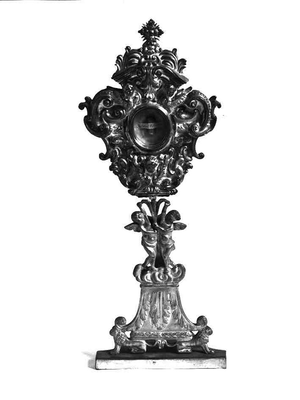 reliquiario - a ostensorio - bottega napoletana (metà, prima metà sec. XVIII, sec. XIX)