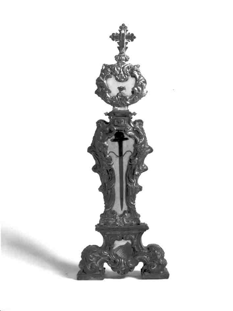 RELIQUIARIO - A OSTENSORIO - bottega argentiera napoletana (Seconda metà sec. XVIII)