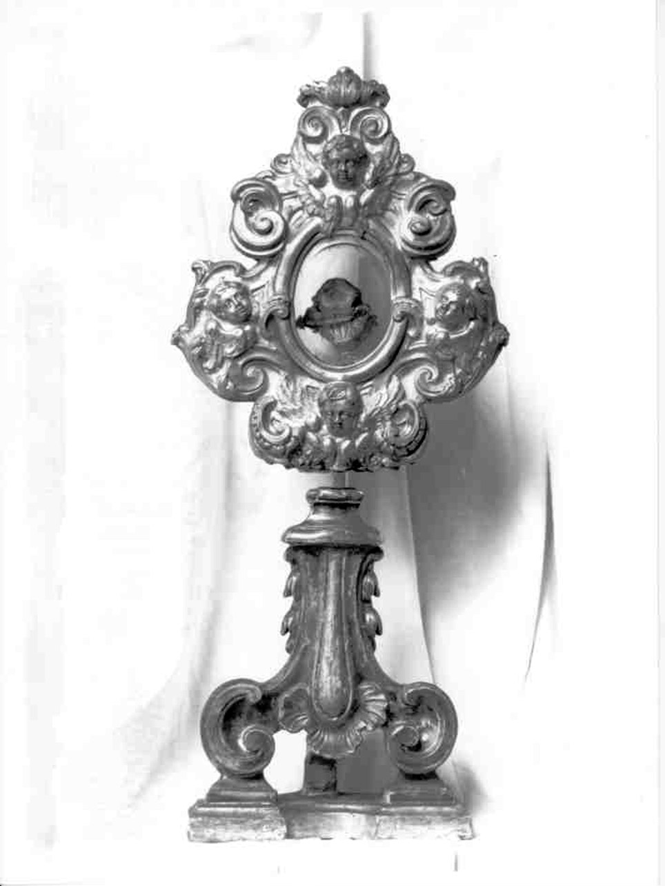 RELIQUIARIO - A OSTENSORIO - bottega argentiera napoletana (Seconda metà sec. XVIII)