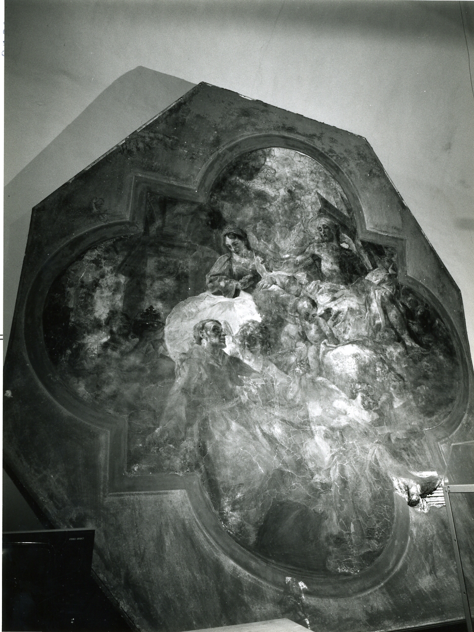 San Francesco d'Assisi in gloria (dipinto) di Solimena Francesco detto Abate Ciccio (ultimo quarto sec. XVII)
