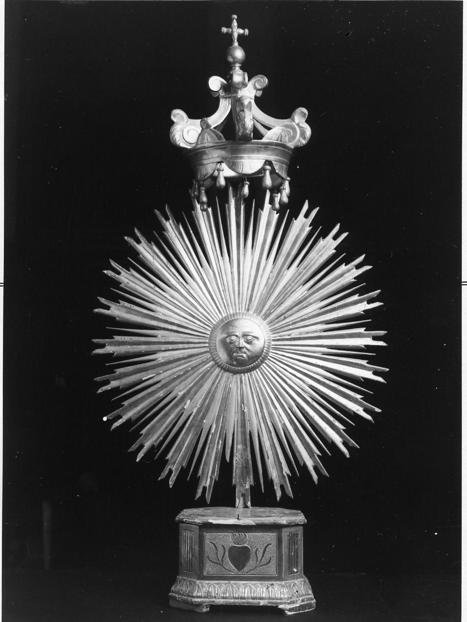 tronetto per esposizione eucaristica - bottega campana (seconda metà sec. XIX)