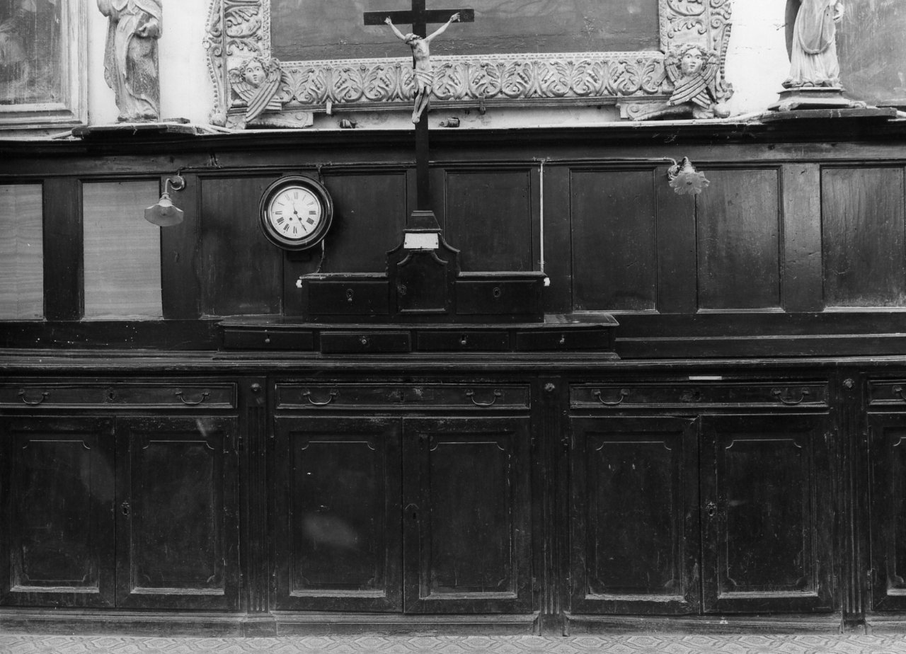 mobile da sacrestia - bottega campana (seconda metà sec. XIX)