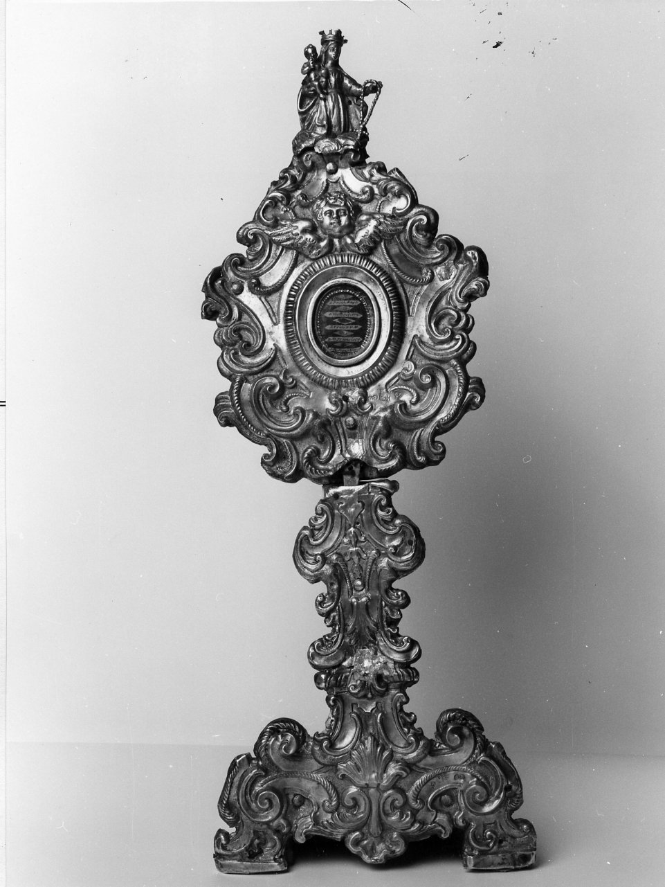 reliquiario - a ostensorio - bottega campana (sec. XVIII)