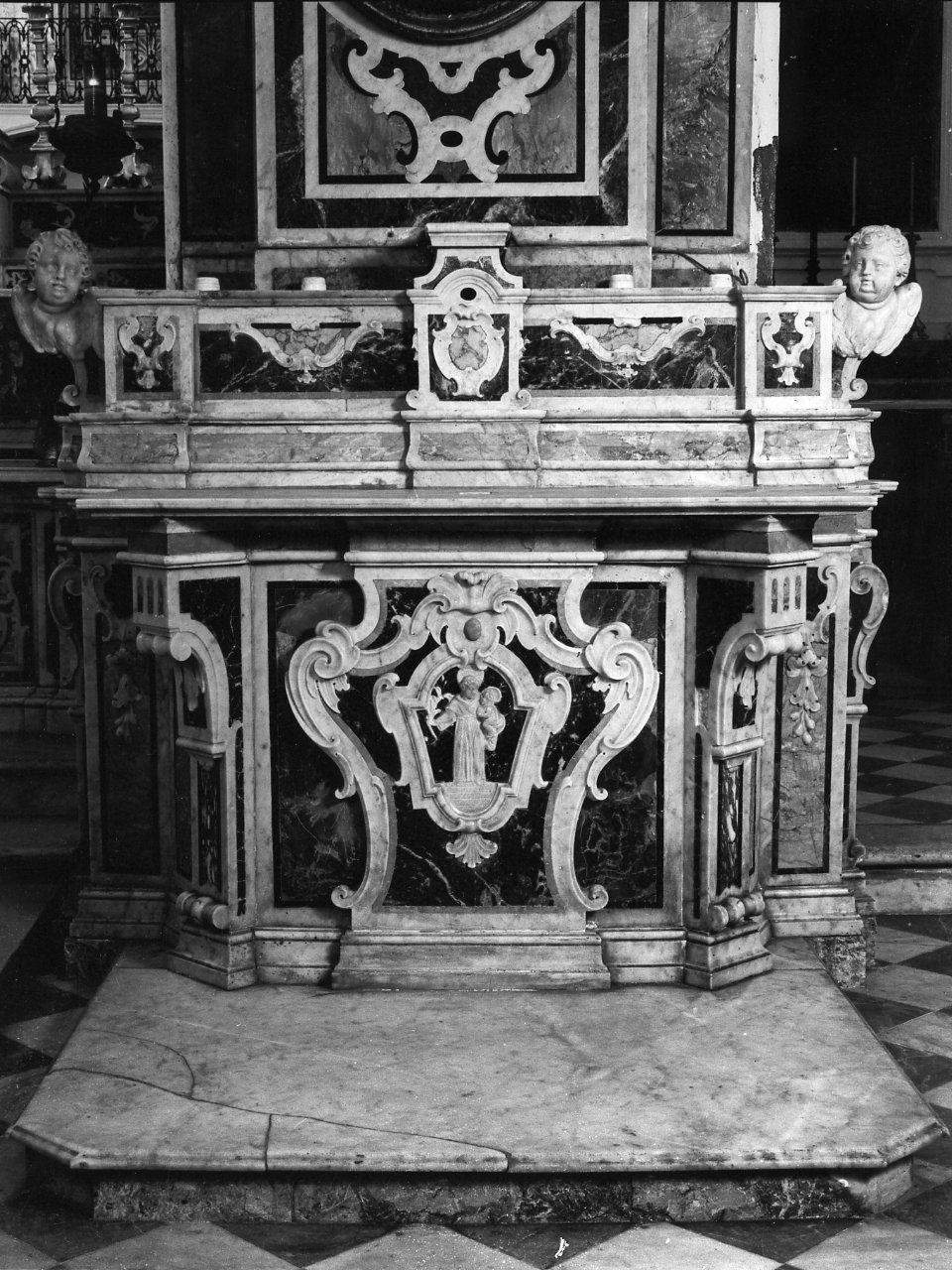 altare - bottega campana (ultimo quarto sec. XVIII)