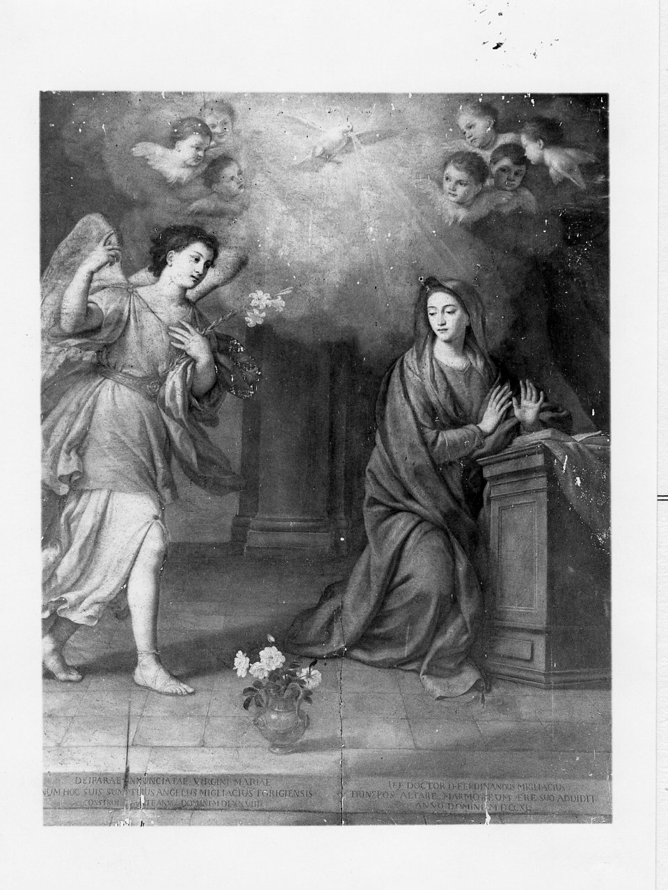 Annunciazione (dipinto) di Di Spigna Alfonso (sec. XVIII)