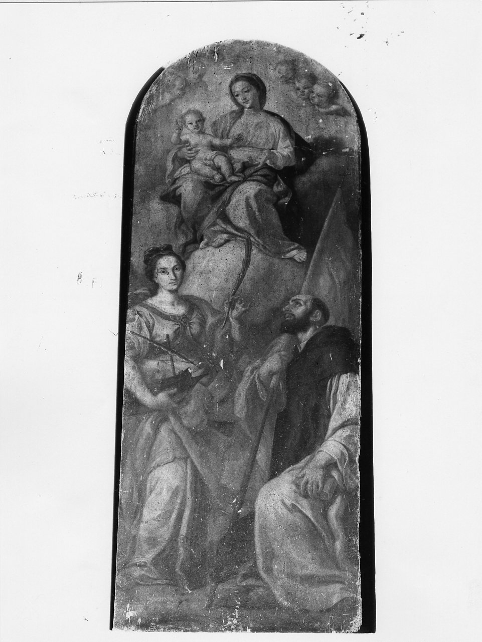 Madonna con Bambino e Santi (dipinto) di Di Spigna Alfonso (metà sec. XVIII)