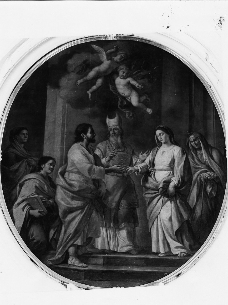 nozze di San Gioacchino e Sant'Anna (dipinto) di Di Spigna Alfonso (sec. XVIII)