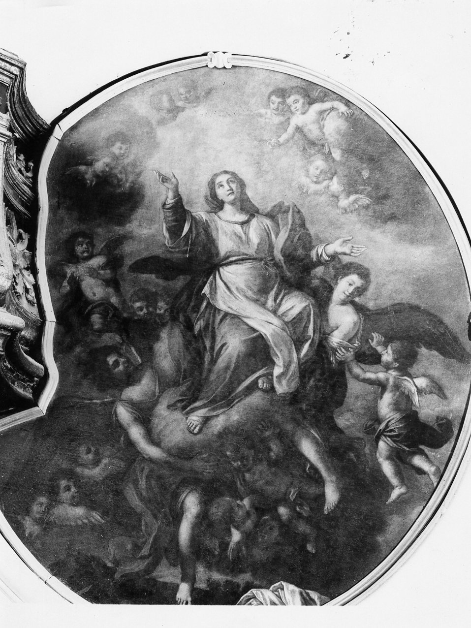assunzione della Madonna (dipinto) di Di Spigna Alfonso (sec. XVIII)