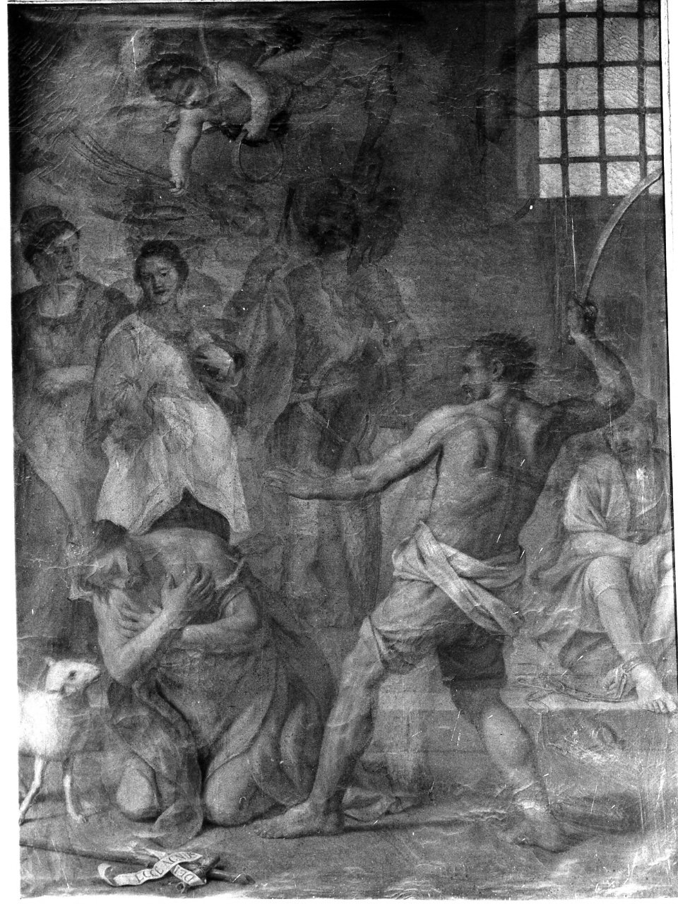 decapitazione di San Giovanni Battista (dipinto) di Di Spigna Alfonso (sec. XVIII)