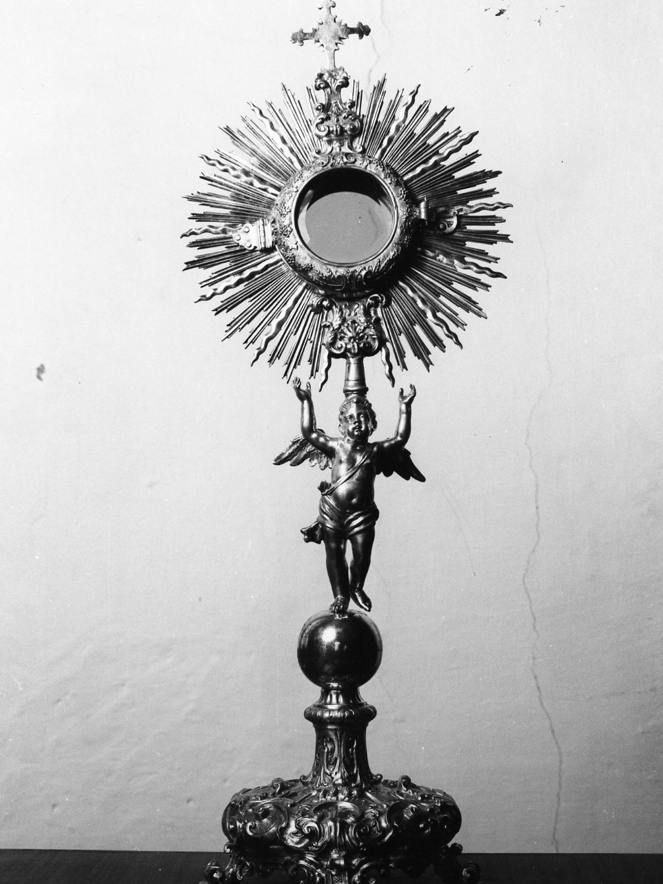 ostensorio - a raggiera - bottega campana (sec. XVIII)