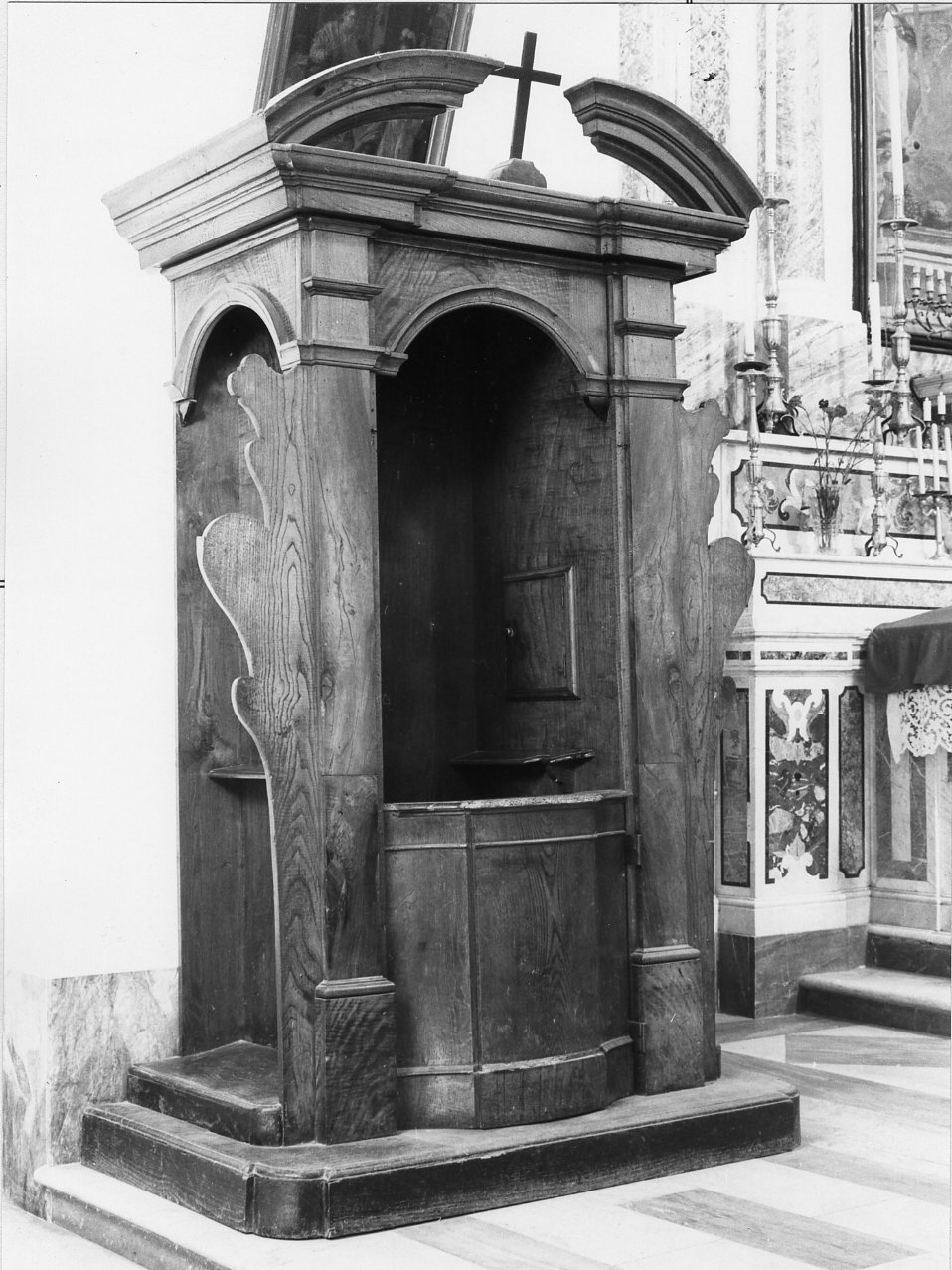 confessionale, serie - bottega campana (seconda metà sec. XIX)