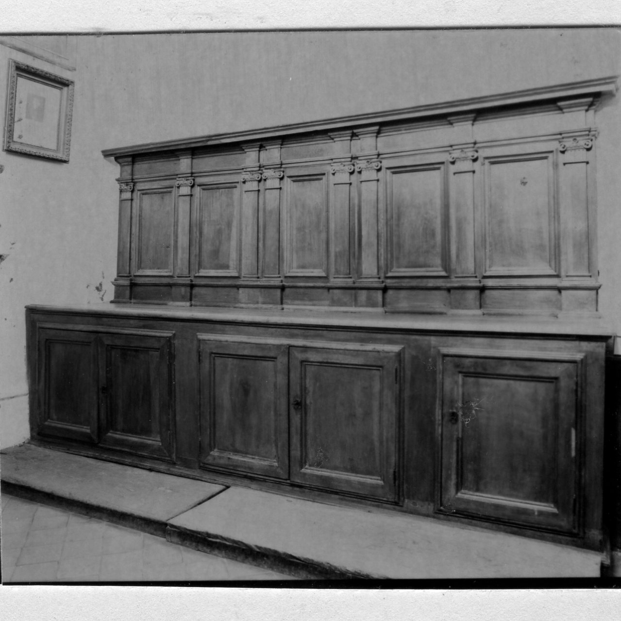 mobile da sacrestia - bottega campana (prima metà sec. XIX)