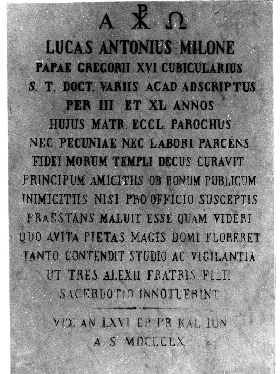 lastra tombale - bottega campana (sec. XIX)