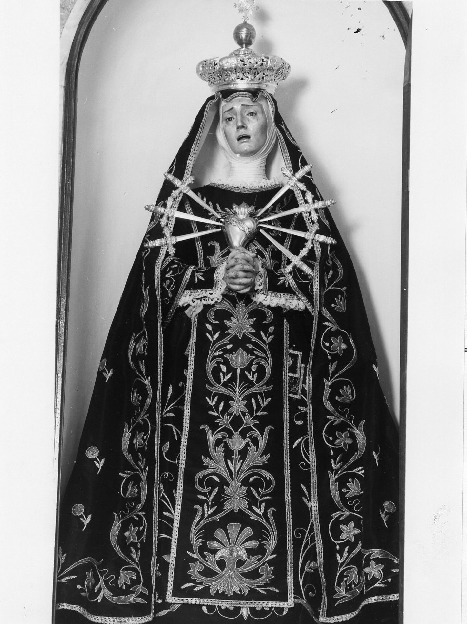 Madonna Addolorata (statua) - bottega campana (ultimo quarto sec. XIX)