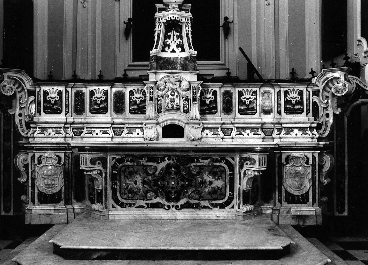 tronetto per esposizione eucaristica - bottega napoletana (sec. XVIII)