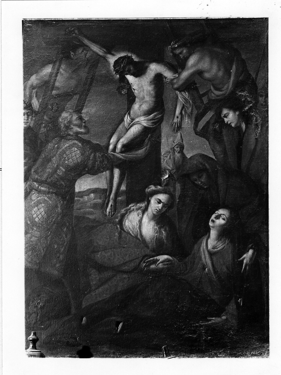 deposizione di Cristo dalla croce (dipinto) - ambito campano (metà sec. XVII)