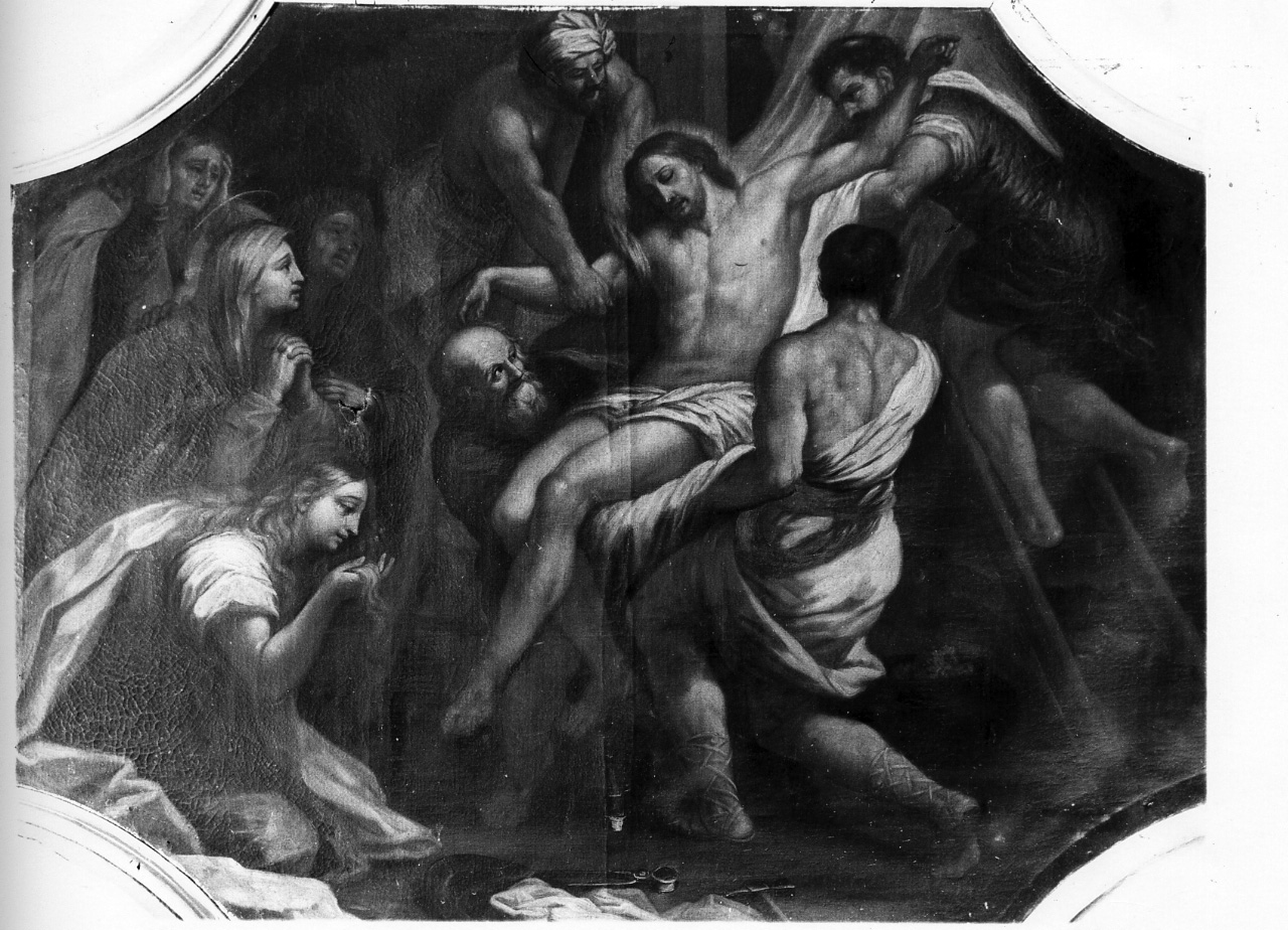 deposizione di Cristo dalla croce (dipinto) di Ceppaluni Filippo detto Muto (prima metà sec. XVIII)