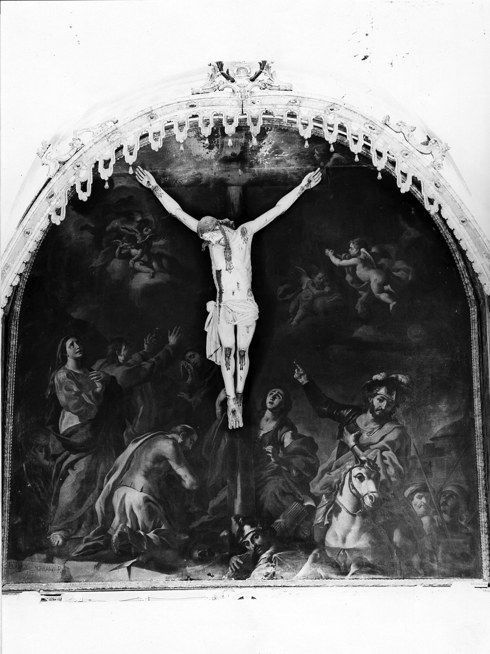 Cristo sul monte Calvario (dipinto) di Schiano Evangelista (seconda metà sec. XVIII)
