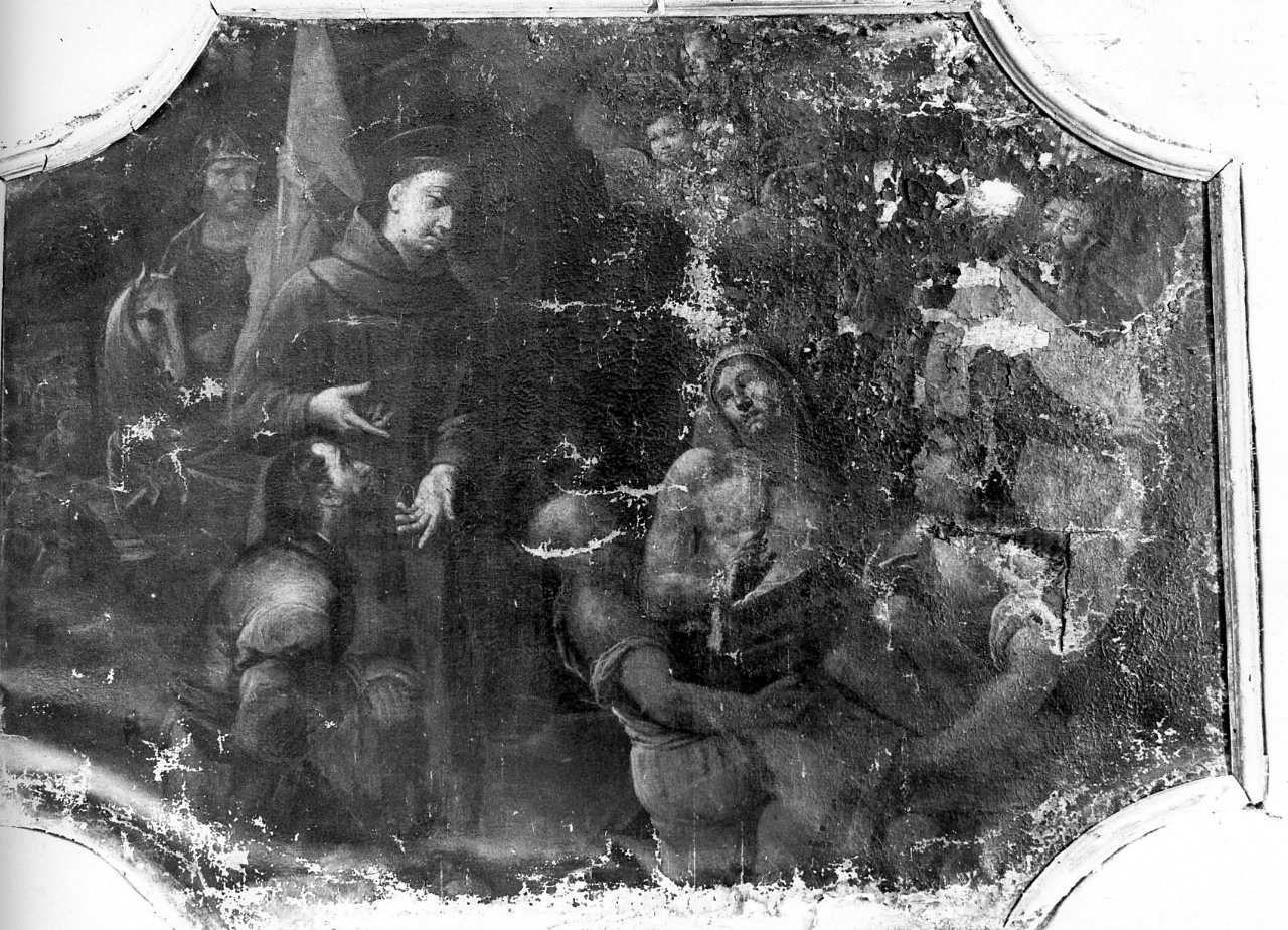 Sant'Antonio da Padova impedisce un omicidio (dipinto) di Ceppaluni Filippo detto Muto (sec. XVIII)