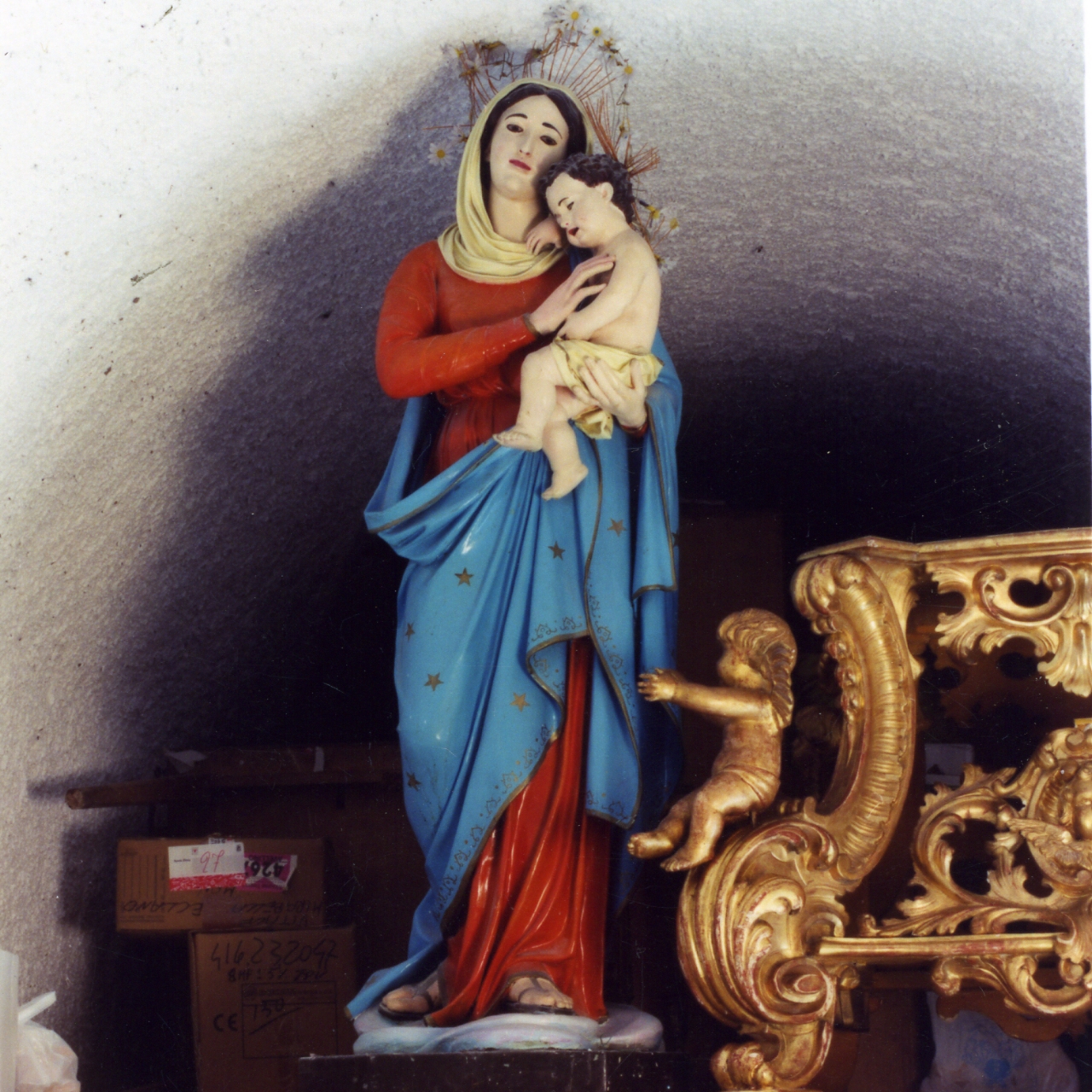 Madonna con Bambino (statua) - bottega napoletana (prima metà sec. XIX)