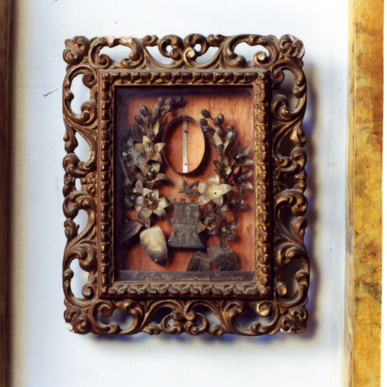 reliquiario - a tabella - bottega napoletana (seconda metà sec. XIX)