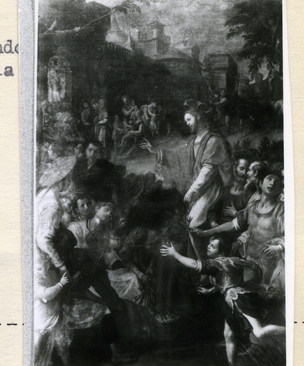 entrata di Cristo in Gerusalemme (dipinto) di Ciampelli Agostino (sec. XVII)