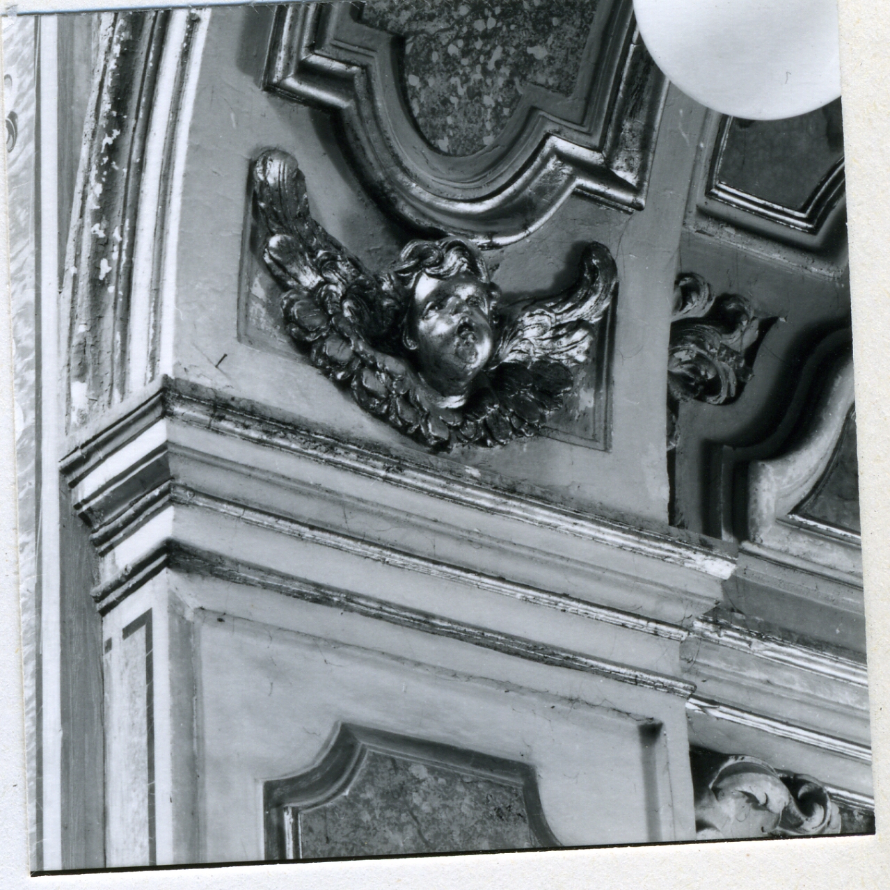 cherubino (decorazione plastica, serie) - bottega napoletana (inizio sec. XVIII)