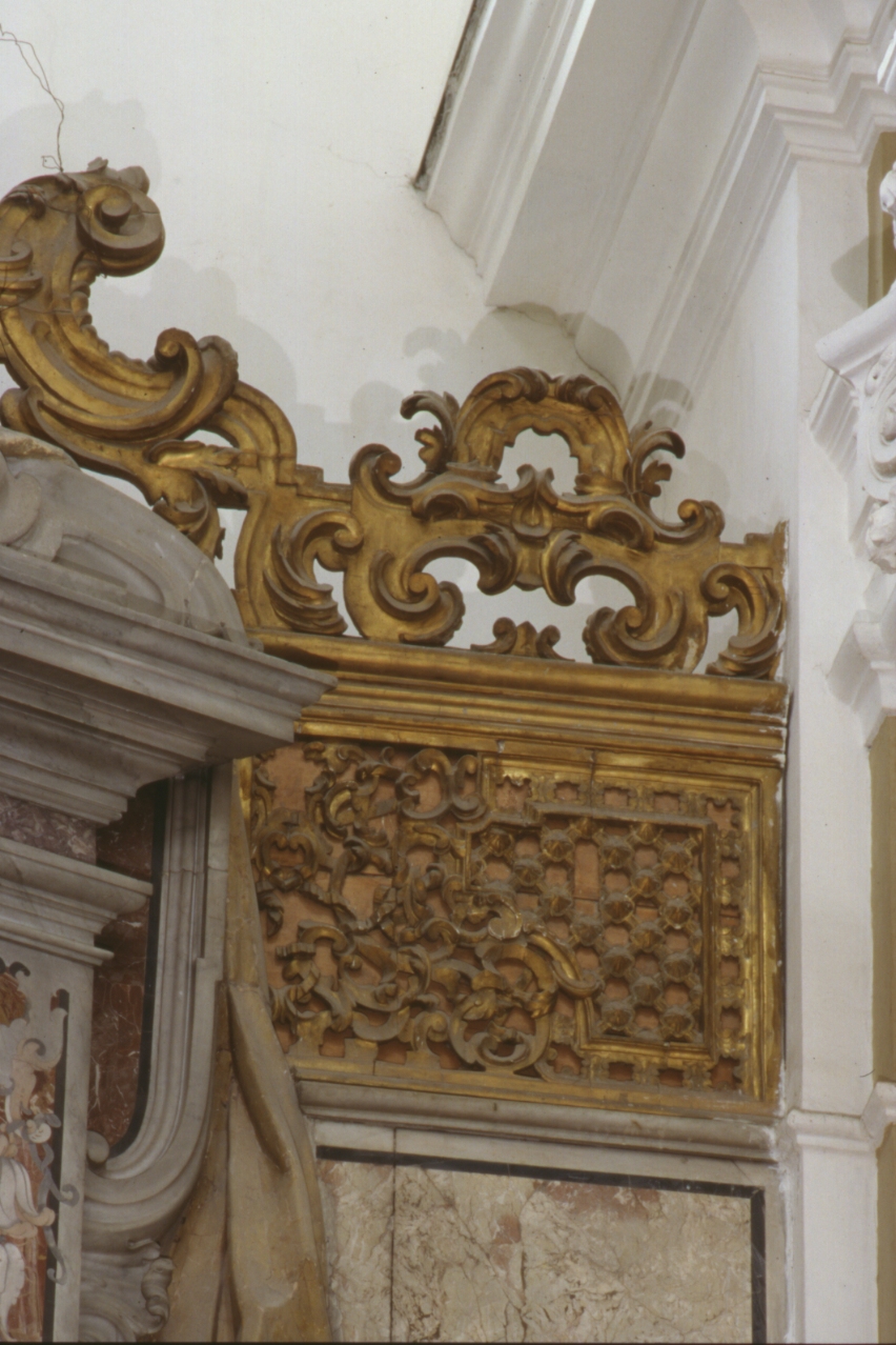 gelosia, elemento d'insieme di Vaccaro Domenico Antonio (bottega) (sec. XVIII)