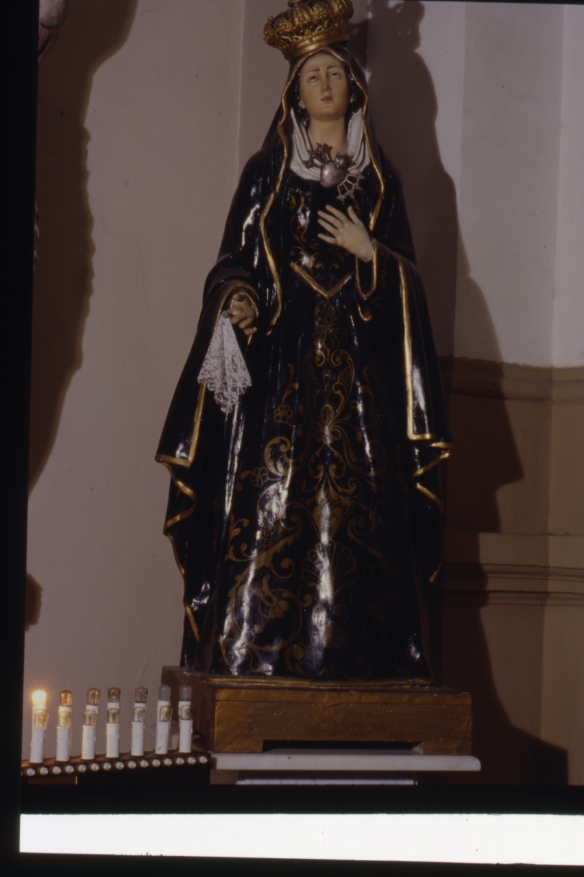 Madonna Addolorata (statua) - manifattura napoletana (fine sec. XIX)