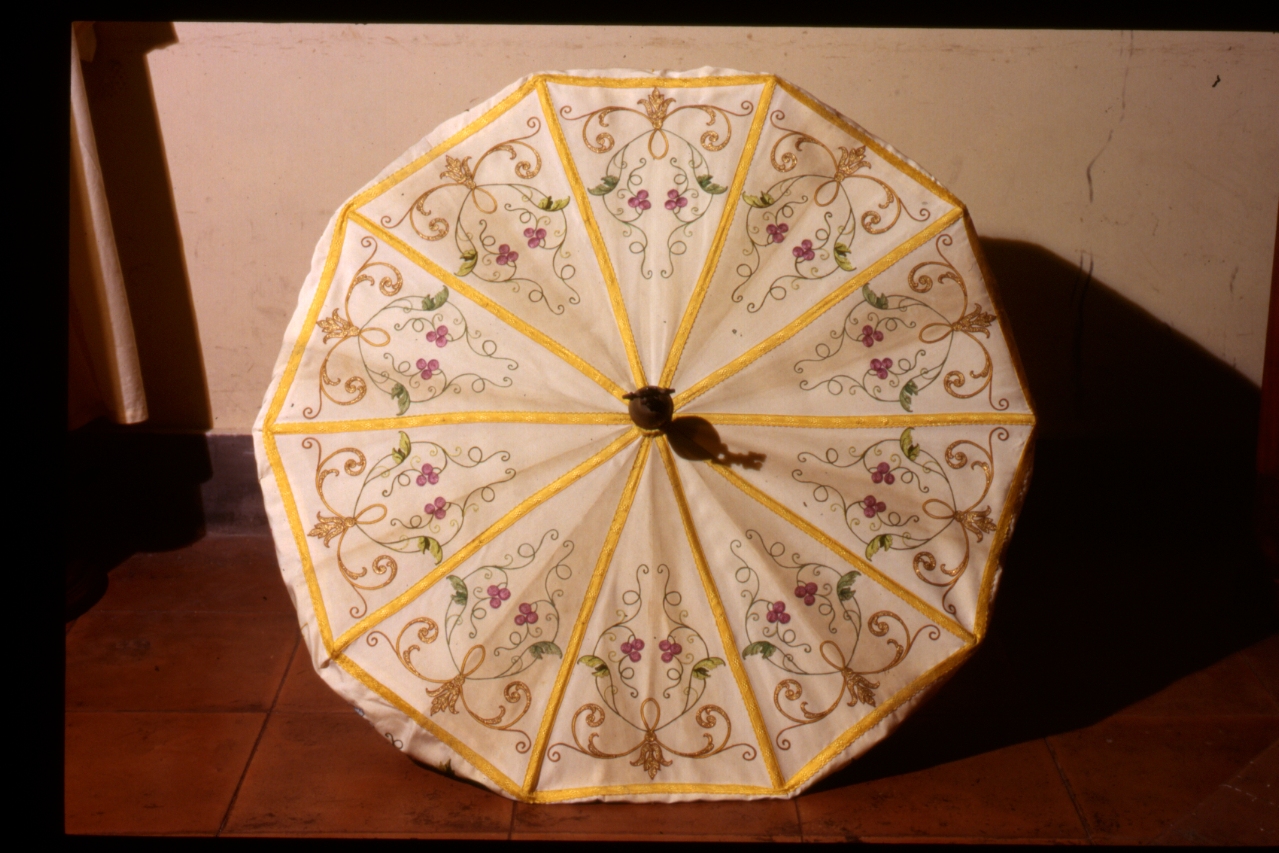 ombrellino processionale - bottega napoletana (metà sec. XIX)