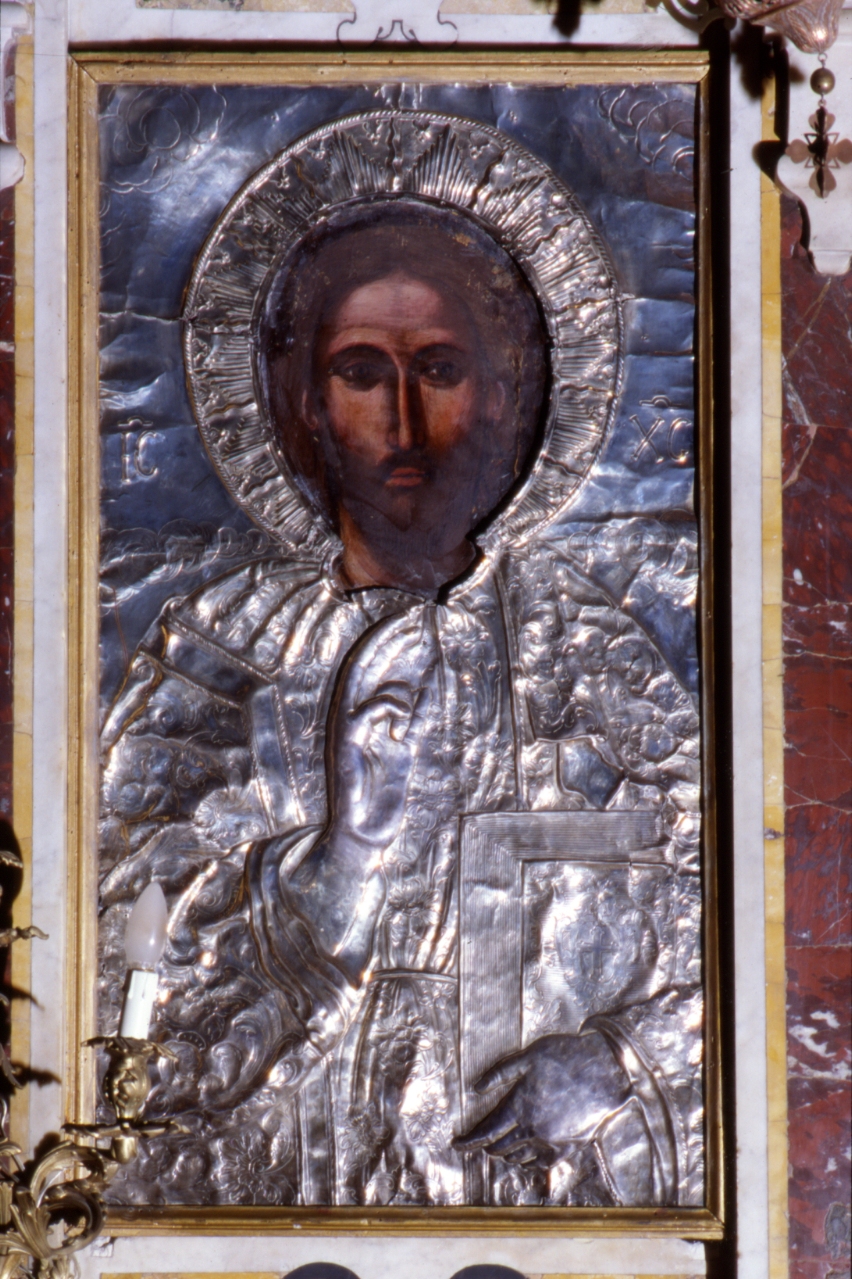 Cristo Pantocratore (dipinto) - ambito greco (sec. XVII)