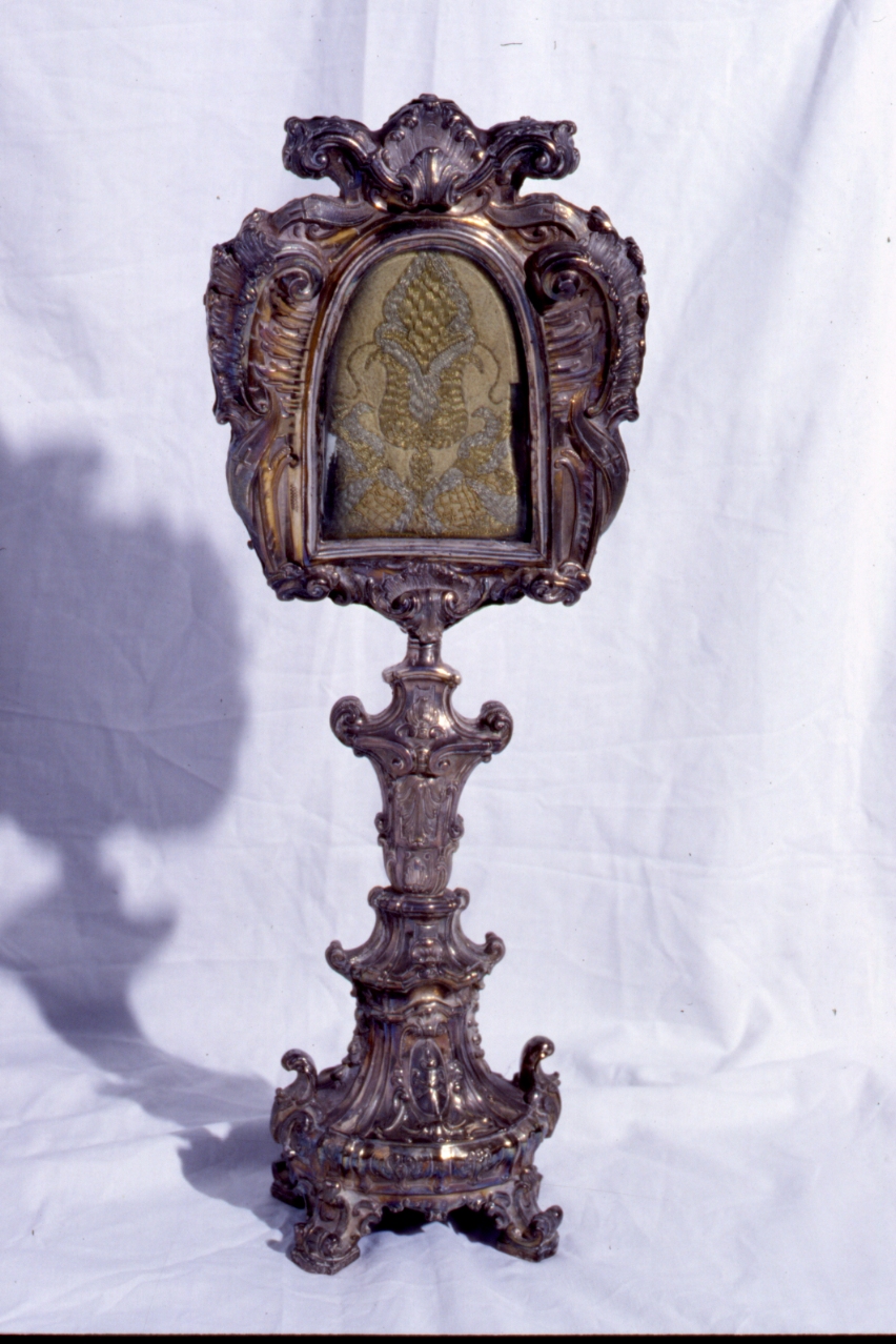 reliquiario - a ostensorio - bottega napoletana (inizio sec. XIX)
